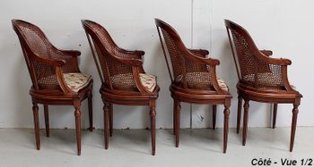 Suite di Poltrone in Mogano, Stile Luigi XVI - Inizio XX Secolo