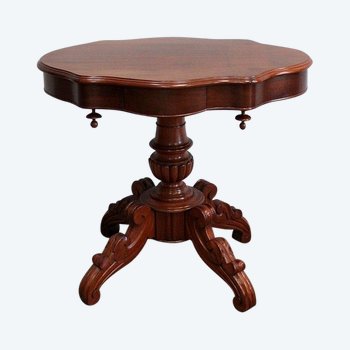 Small Mahogany Violin Pedestal Table - 2nd half of the 19th century