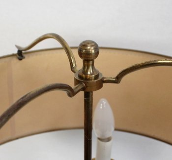 Bedeutende Lampe aus goldenem Messing, Empire-Stil - Anfang des 20. Jahrhunderts