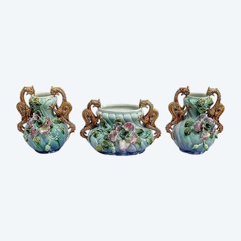 Barbotine Trim, Art Nouveau - 1900