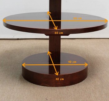 Table Basse en Acajou massif, Art Déco – 1930