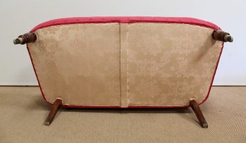Panca in tappezzeria Rosso Lampone, epoca Napoleone III – 2° metà del XIX secolo