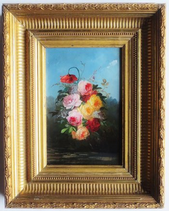 Paire De Bouquets, XIXe Siècle.