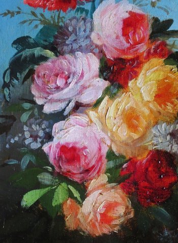 Paire De Bouquets, XIXe Siècle.