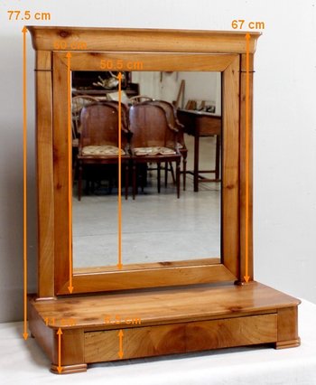 Psyché de Commode en Merisier Massif, époque Restauration – 1ère moitié du XIXe