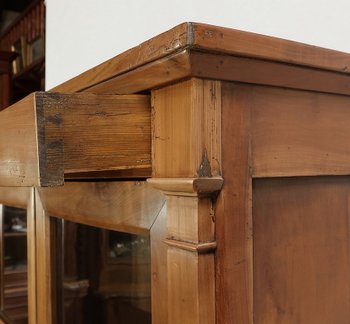 Commode Vitrine de Propriété en Merisier Massif, époque Empire – Début XIXe