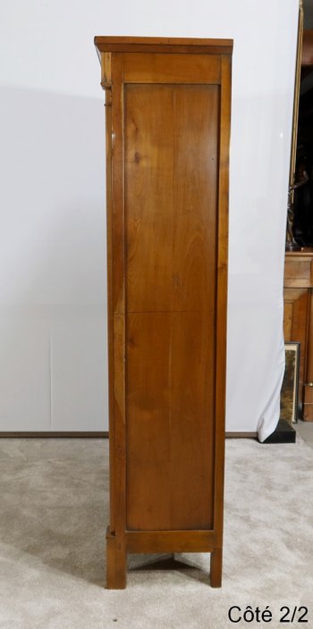 Commode Vitrine de Propriété en Merisier Massif, époque Empire – Début XIXe