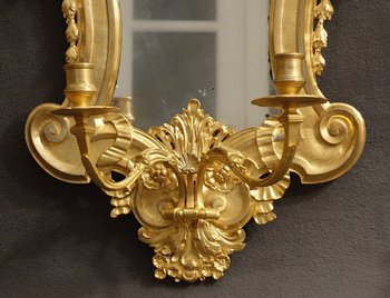 Paire De Grandes Appliques Louis XIV, XIXème