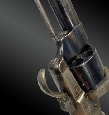 Revolver a percussione, sicurezza per cani, di Eugène LEFAUCHEUX Francia circa 1870.