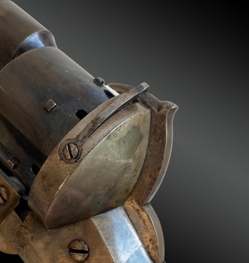 Revolver a percussione, sicurezza per cani, di Eugène LEFAUCHEUX Francia circa 1870.