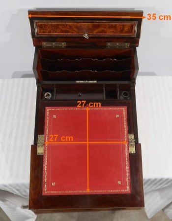 Travel case in Thuya magnifying glass, Napoleon III period – Mid-19th century