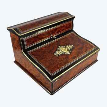 Travel case in Thuya magnifying glass, Napoleon III period – Mid-19th century