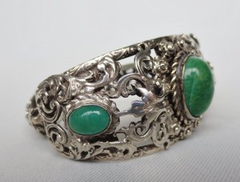 Bracelet En Argent Massif XIXe Siècle.