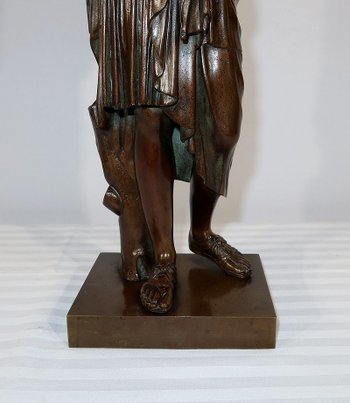 Bronzo “Diane de Gabies” secondo Praxitèle, firmato C. Sauvage – Inizio XIX secolo