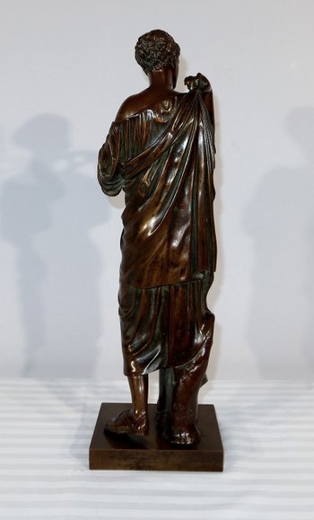 Bronzo “Diane de Gabies” secondo Praxitèle, firmato C. Sauvage – Inizio XIX secolo
