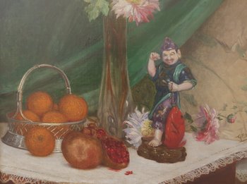 Georges Paul MASURE - Fiori e giapponesi