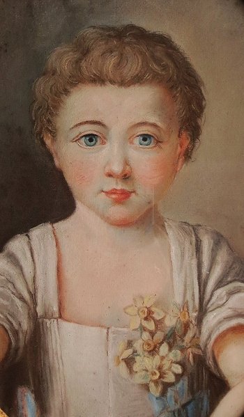 Portrait of Eleanor, pastel of Louis XV period.
