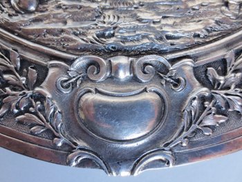 Scatola per gioielli, argento sterling.