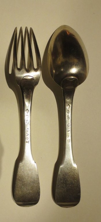 Pair Of Cutlery Empire Period.