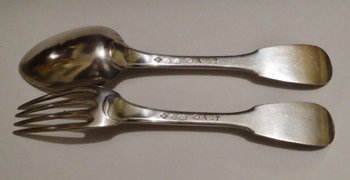 Pair Of Cutlery Empire Period.