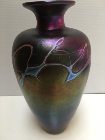 R. HILD ART KLAN vase circa 1920 (LOETZ)