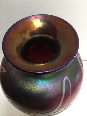 R. HILD ART KLAN vase circa 1920 (LOETZ)
