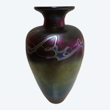 R. HILD ART KLAN vase circa 1920 (LOETZ)