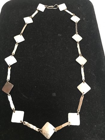 COLLIER ARGENT MASSIF ART DÉCO