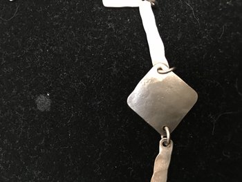 COLLIER ARGENT MASSIF ART DÉCO