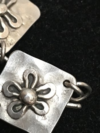 COLLIER ARGENT MASSIF ART DÉCO