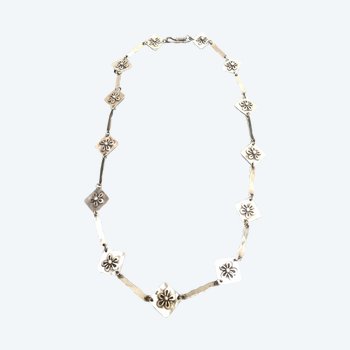 COLLIER ARGENT MASSIF ART DÉCO