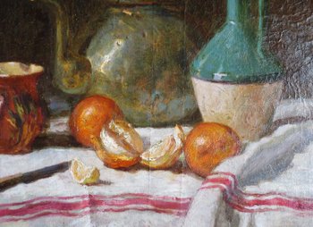 Stilleben signiert H. Fontaine.