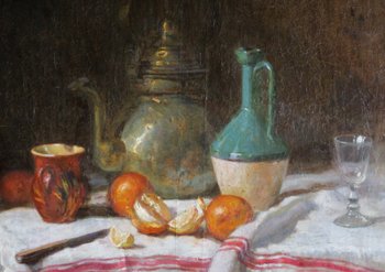 Stilleben signiert H. Fontaine.