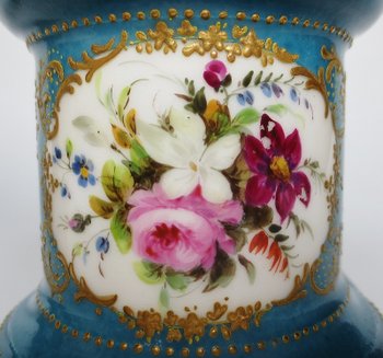 Porcelain Cassolettes, Attributed to Jacob Petit.