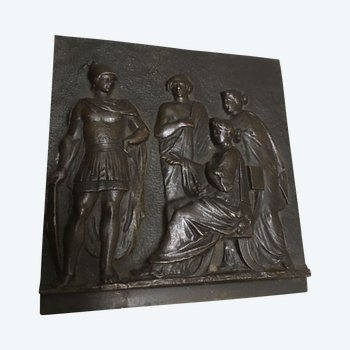 Small decorative bronze plaque