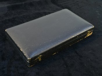 6 dessert knives blade and handle in SOLID SILVER