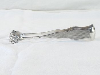 Sugar tongs in STERLING SILVER, 19th century, goldsmith Paul MASSAT