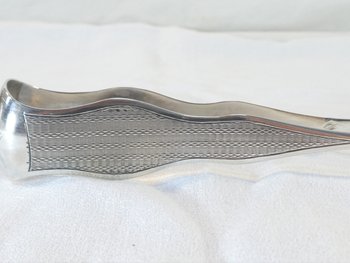 Sugar tongs in STERLING SILVER, 19th century, goldsmith Paul MASSAT