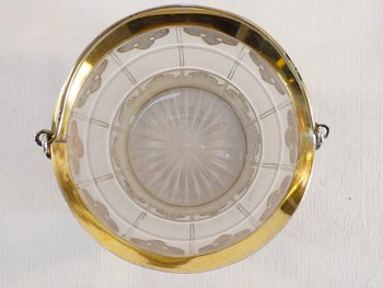 Ice bucket / Glacons in silver and vermeil LONDON 1864 VICTORIAN period