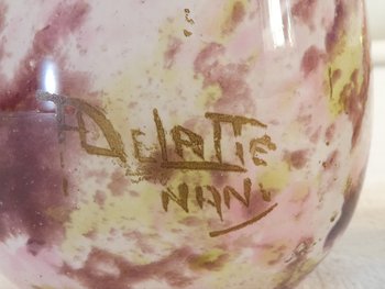 Parfümzerstäuber DELATTE NANCY aus Glas Marmoreen ART DECO