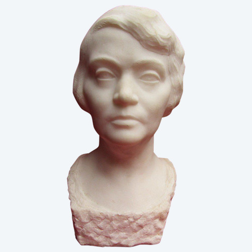 Busto di donna in marmo