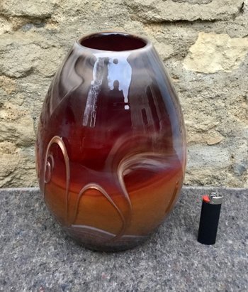Blown glass vase