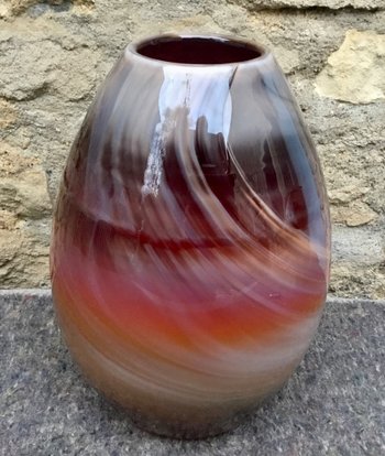 Blown glass vase