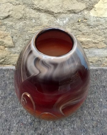 Blown glass vase