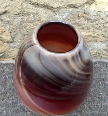 Blown glass vase