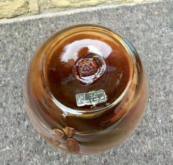Blown glass vase