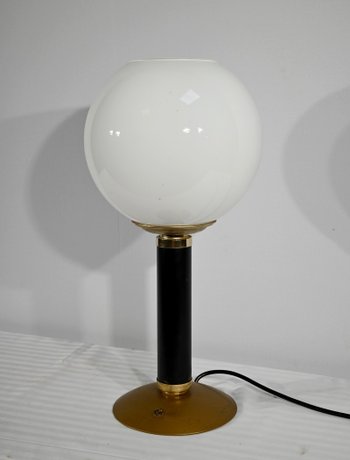 Lampada da tavolo in metallo e ottone - 1950