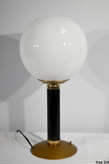 Lampada da tavolo in metallo e ottone - 1950