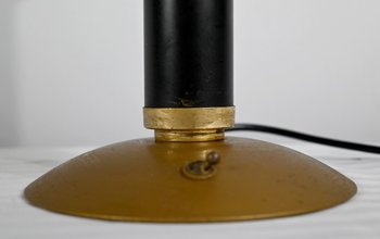 Lampada da tavolo in metallo e ottone - 1950