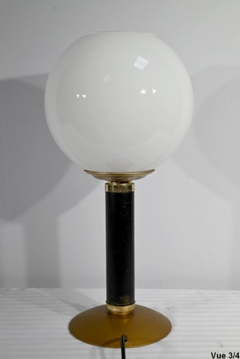 Lampada da tavolo in metallo e ottone - 1950